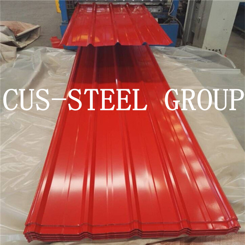 0.15*750/680mm 20PCS/Bundle Nigeria PPGI Corrugated Embossed Steel Roofing Sheet