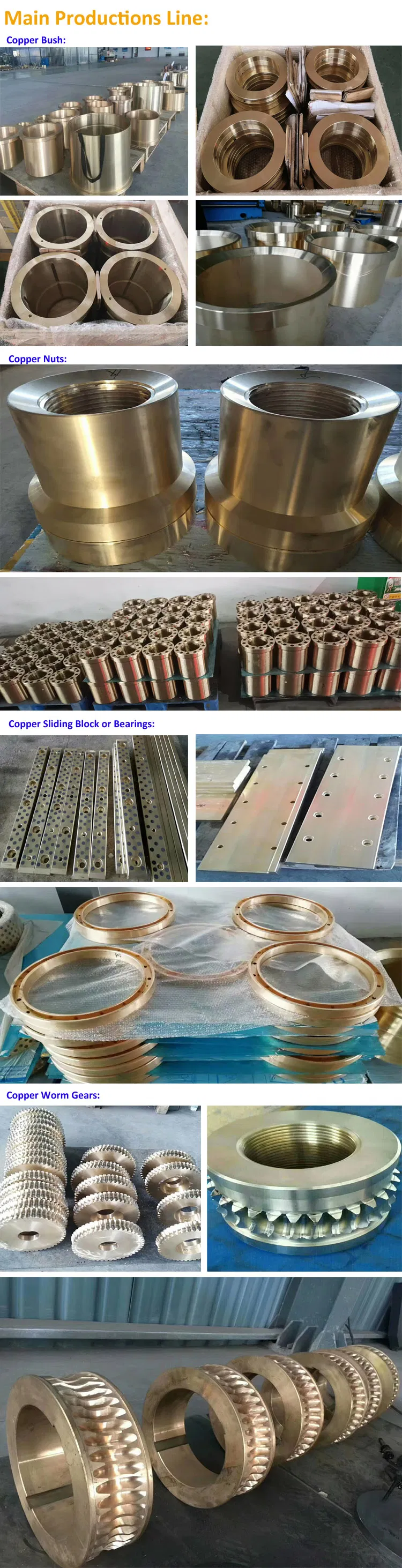 10-3-0.5 Al-Bronze Copper Bush Customization Processing Factory