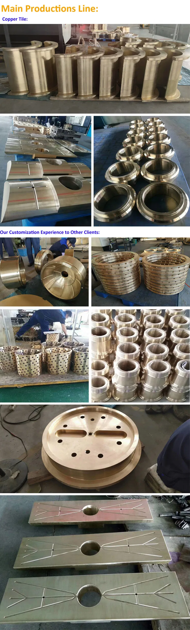 10-5 Sn-Bronze Copper Bush Customization Processing Factory