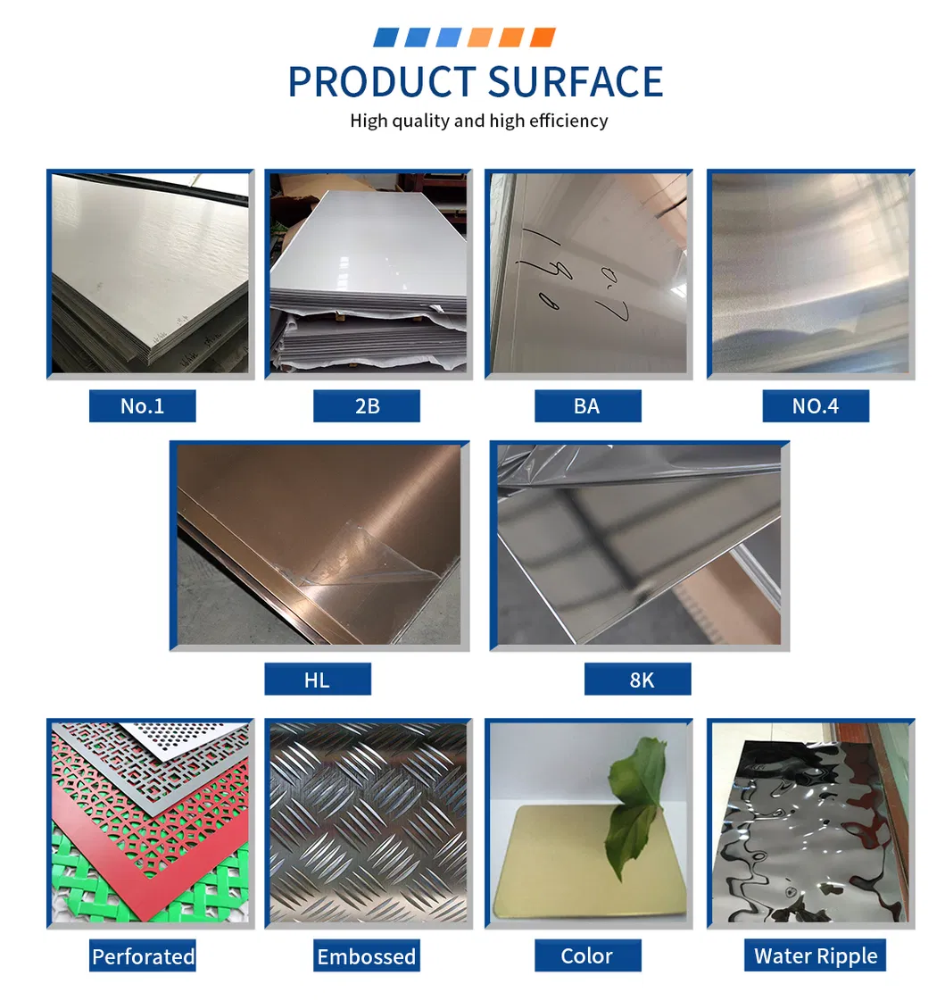 201 304 316L 310S 321 2b Sb Hl No. 1 No. 4 6K 8K Hr Cr 2250 Stainless Steel Plate