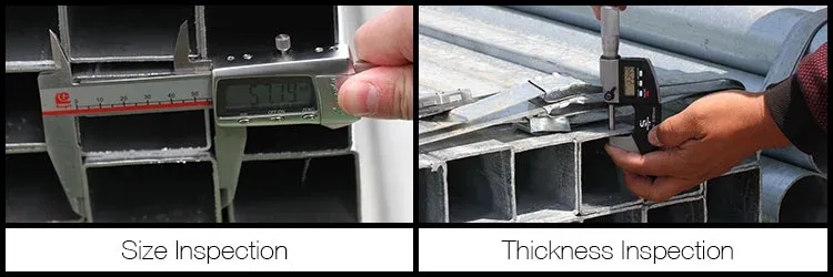 20X20 mm Steel Galvanized Square Hollow Tube Gi Pipe for Greenhouse