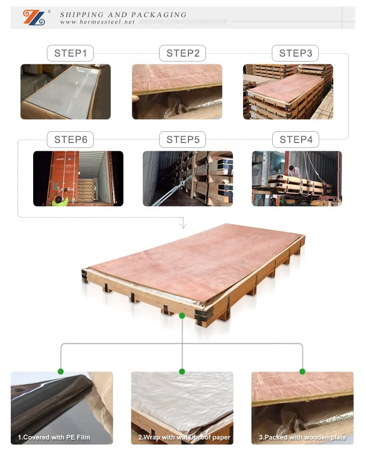 316 304 Factory Price Stainless Steel Sheets with Color Mirror Etched