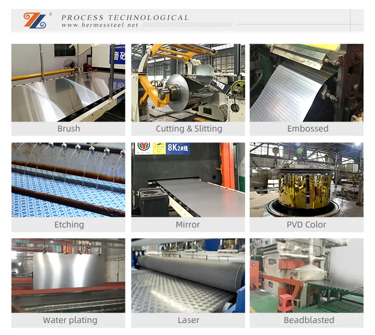 316 304 Factory Price Stainless Steel Sheets with Color Mirror Etched