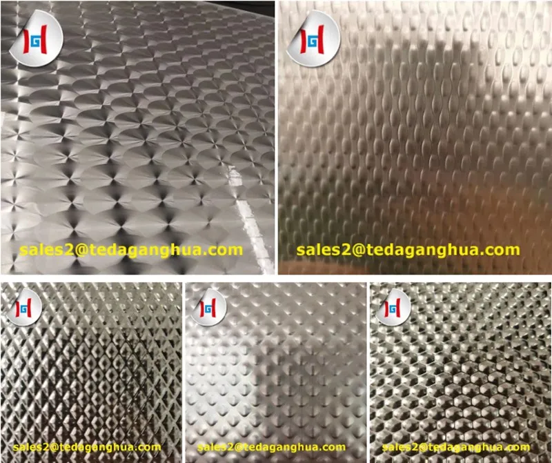 4*8 FT 3mm 304 316 Checkered Stainless Steel Sheet Acero Inoxidable Cuadros Hojas for Building Decoration