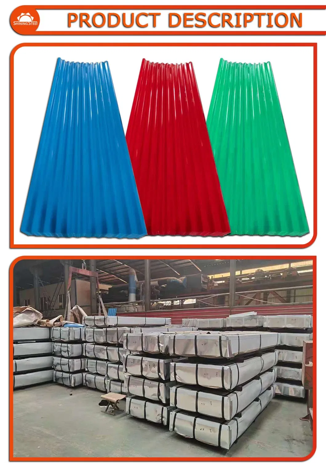 55%Al Az150g Anti-Finger Print 851mm Hot Dipped Corrugated Zincalume Roofing Sheet