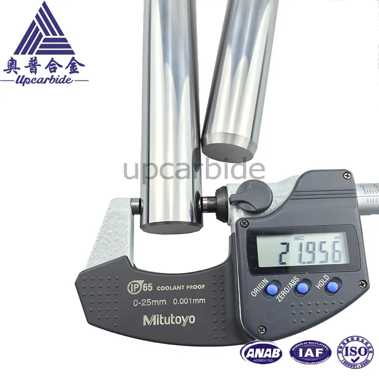 91.8hra 10% Co Od23.955 (-0.005~0) *L196 (0~+0.5) mm Carbide Drill Rod