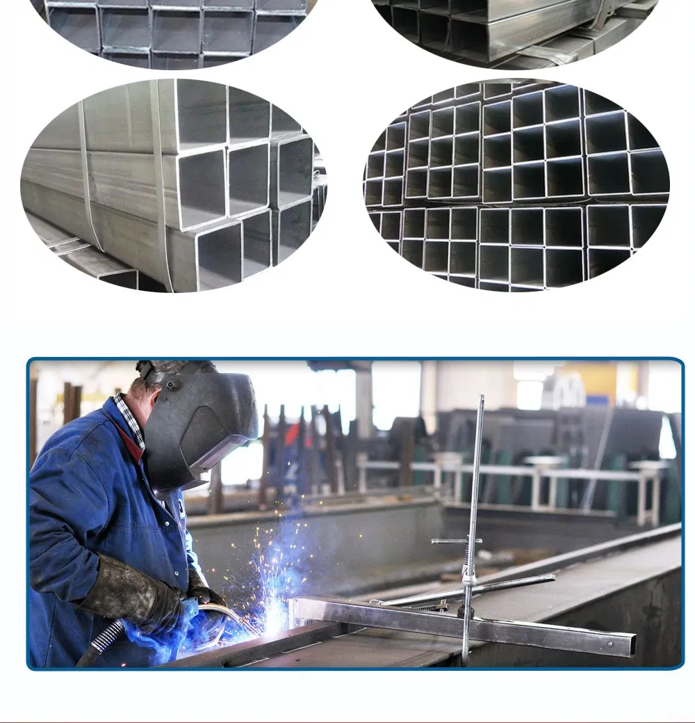 ASTM A106 A36 A53 1.0033 BS 1387 Ms ERW Hollow Steel Pipe Gi Hot DIP Galvanized Steel Pipe