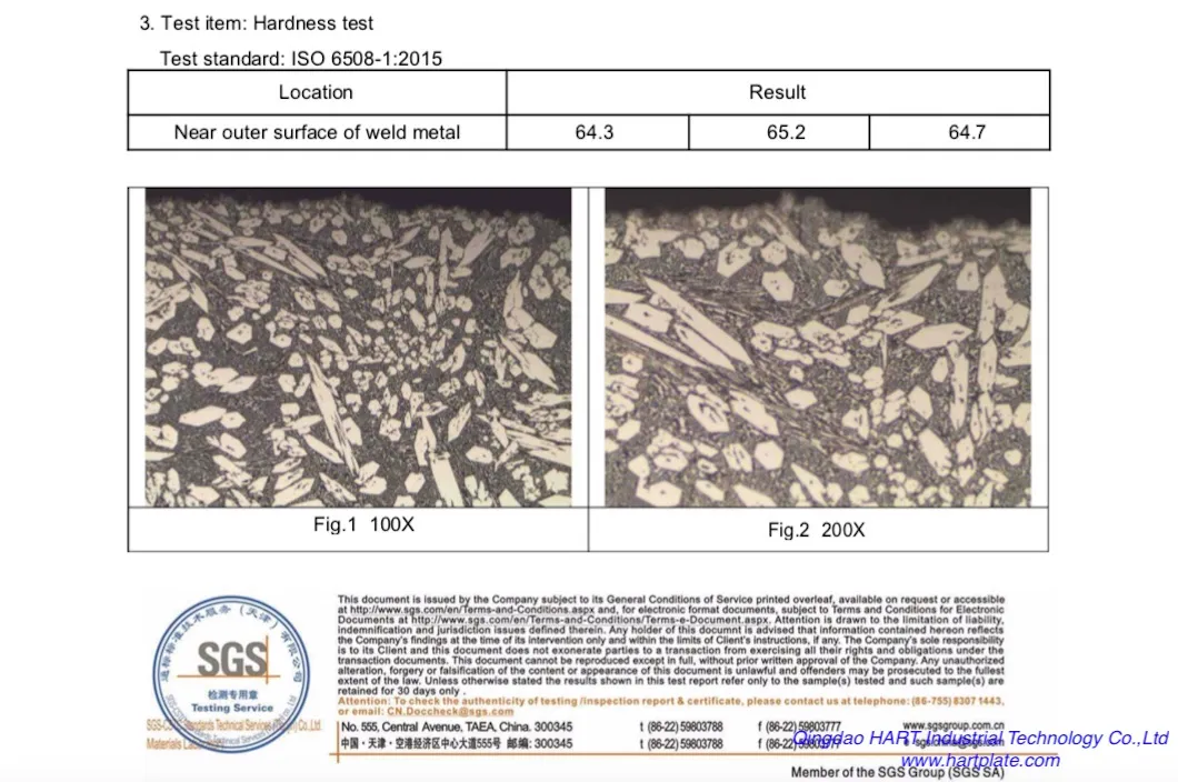 ASTM G65 Abrasion Resistant Chromium Carbide Overlay Cco Wear Plates