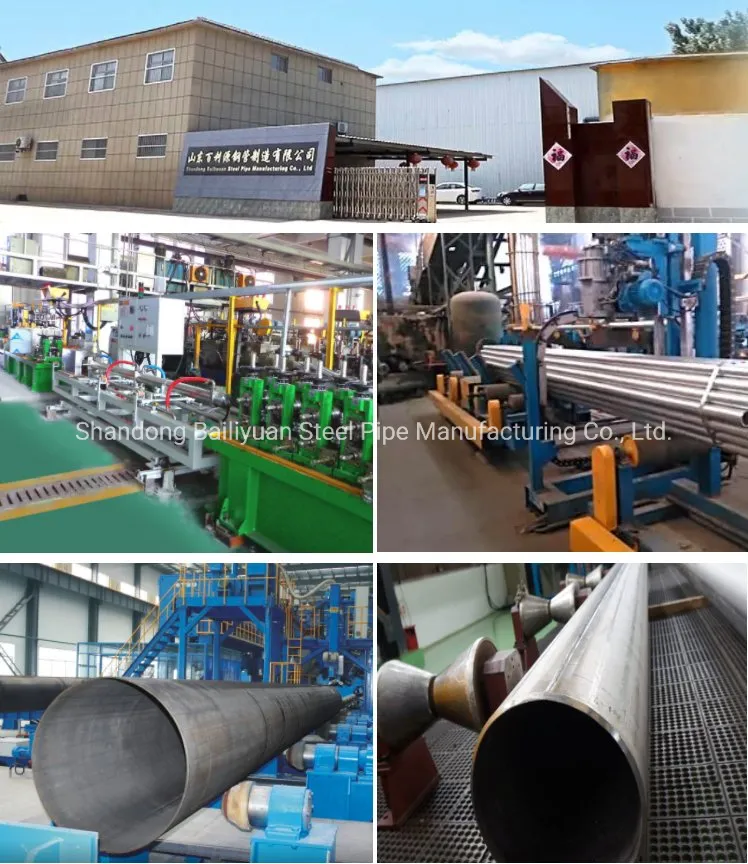 ASTM Spiral Welded Gi ERW Square Rectangular Round Pipe