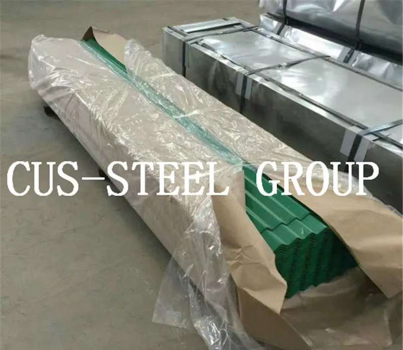 Benin Cheap 12 Gauge Green Color Galvanized Corrugated Roofing Sheet