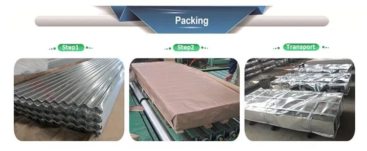 Bwg34 Bwg30 Corrugated Metal Galvanized Steel Gi Roof Plate Roofing Sheet
