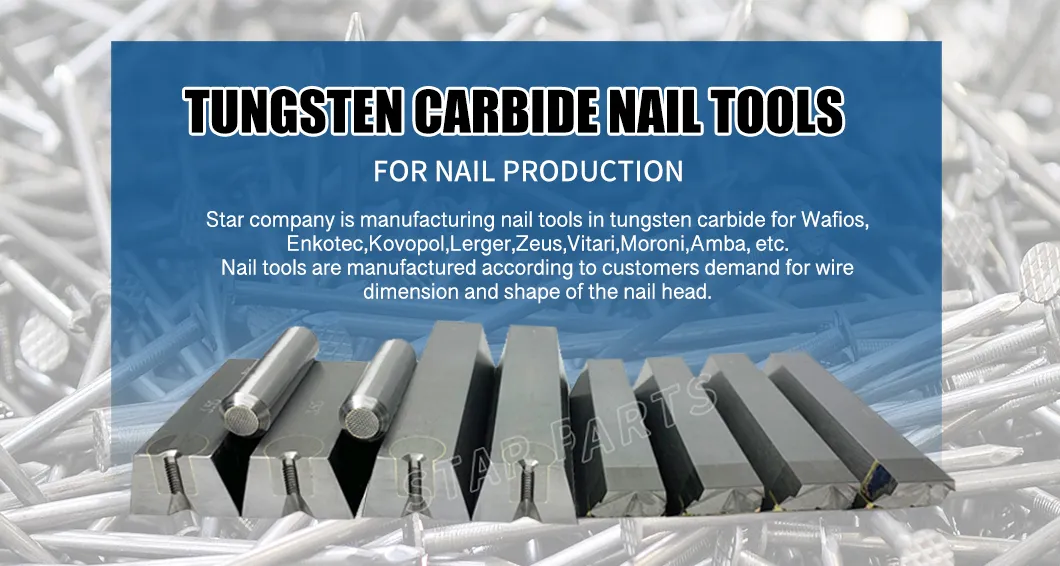 Carbide Nail Cutting Knife for Wafios Wire Nail Making Machine