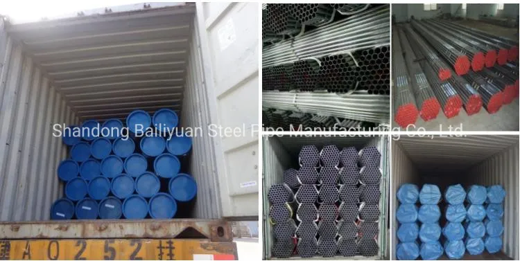 Carbon ERW Steel Pipe Galvanized Welded Black Round Tube Pipe