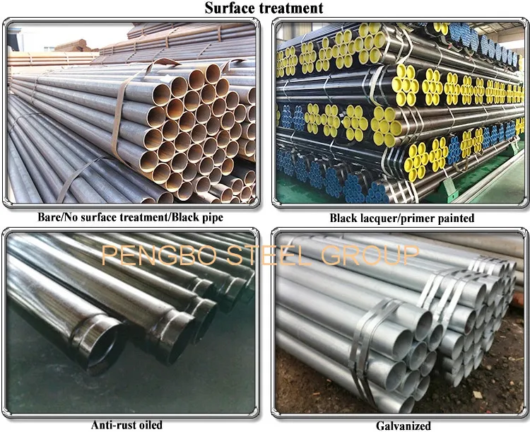 Cheap Price ASTM A53 A35 Q235 ERW Black Carbon Steel Pipe