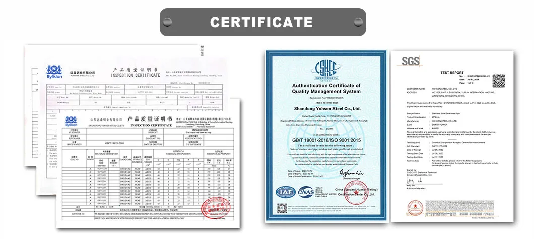China Manufacture Stainless Steel Grade 306 Pipe