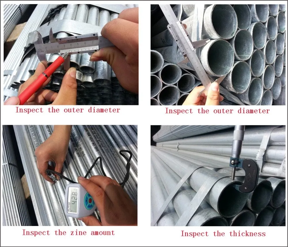 China Shengteng Brand BS 1387 Grade B Carbon Pre- Galvanized Steel Pipe