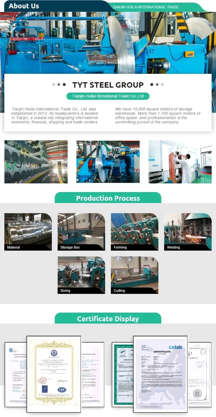 Chinese Supplier Standard Size BS 1387 Galvanized Iron Steel Gi Pipe