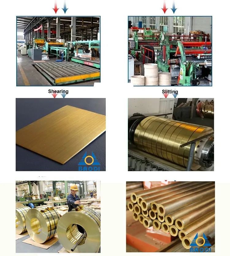 Cu76% Zn20% Ni4% Copper Brass Sheets H62 Brass Sheet Decoration