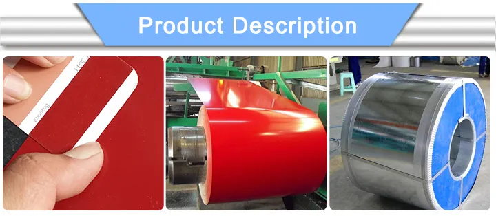 Film Paint 20um PPGI Color Coated Prepainted Galvanized Steel Coil
