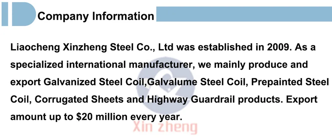 Galvalume Corrugated Steel Roofing Sheet for Construction Material
