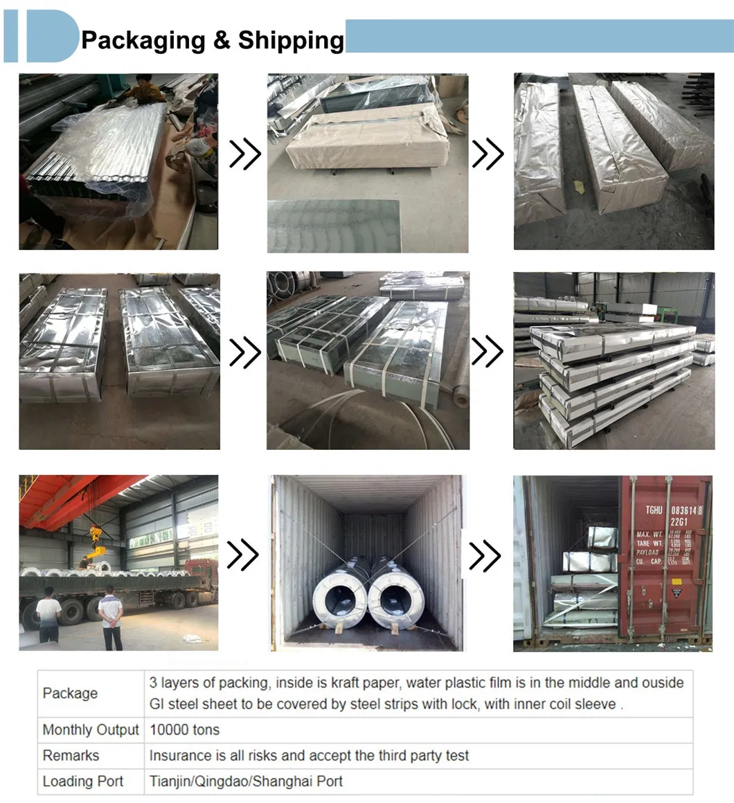 Galvanized Corrugated Steel /Iron Roofing Sheets Color Coated Sheet