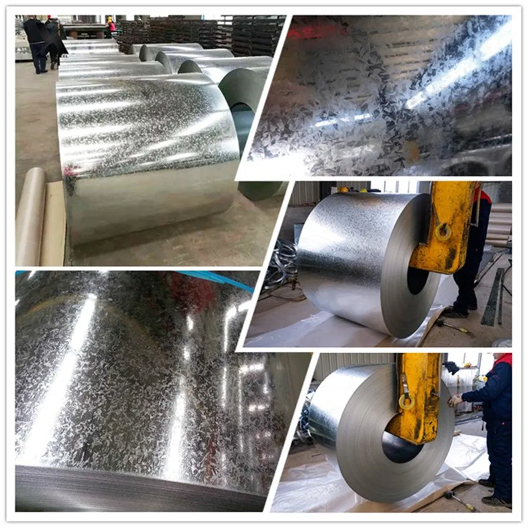 Galvanized Steel Coil Zinc Coating Steel Gi Coil for Corrugated PPGI/HDG/Gi/SGCC Dx51 Zinc Color Coated Steel Coil