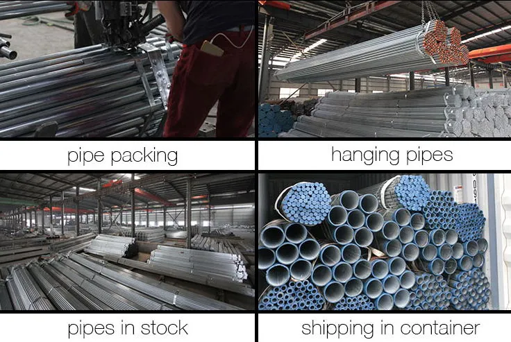 Gi Pipe/ Pre Galvanized Round Steel Pipe /ASTM A53 Sch 40 Grade B