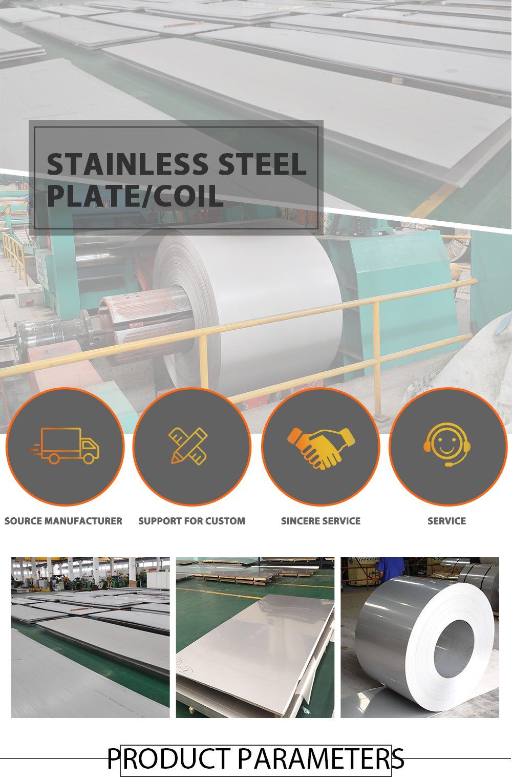 Hot Sales 310S 316/316L 0.5mm 4′x8′ Stainless Steel Sheet Plate