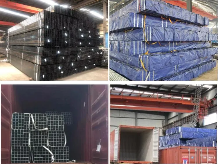 Industrial Building Material 40X80 Galvanized Rectangular Hollow Tube Pre Galvanized Steel 3X3 Square Tubing