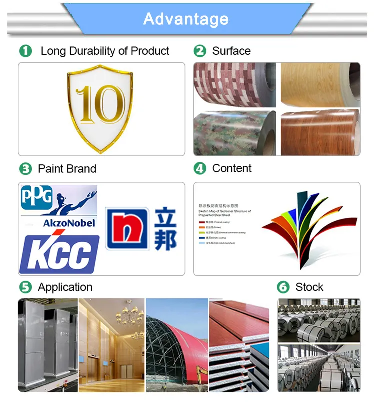 JIS Prepainted Galvanized Steel Coil PPGI Coil for Building