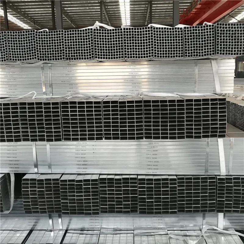 Made in China Burr Removed Pre-Galvanized Square Pipes From 10X10 mm ~100 X 100 mm