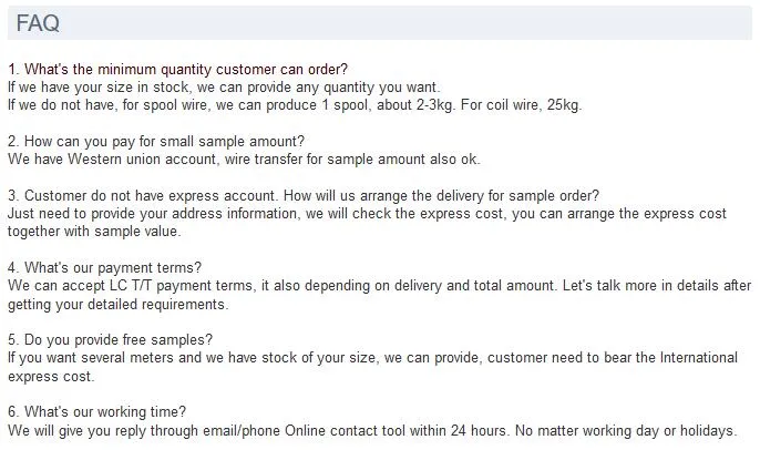 Ni95al5 Thermal Spraying Wire Nickel Aluminum Alloy