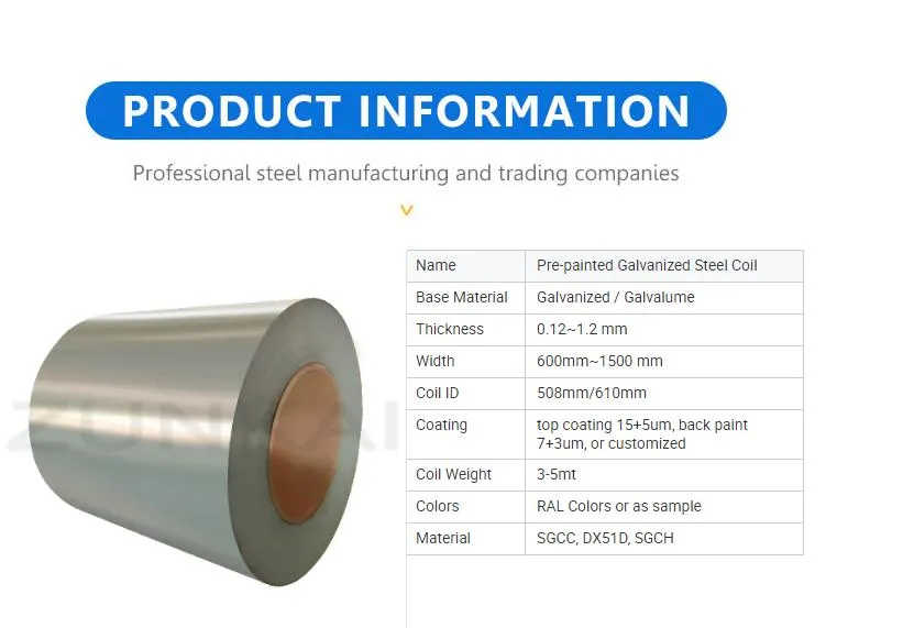 PPGI/HDG/Gi/Secc Dx51 Zinc Z80 Z150 Coated Galvanized Coil