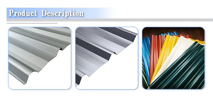 PPGL PPGI Color Coated Galvalume Galvanized Corrugated Roofing Sheet