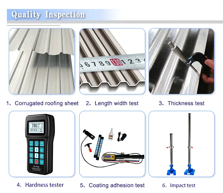 PPGL PPGI Color Coated Galvalume Galvanized Corrugated Roofing Sheet