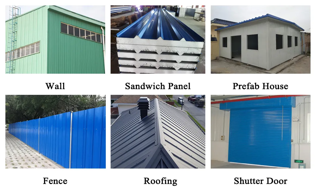 Prepainted Zinc Coated Tiles Galvalume Corrugated Roofing Sheet