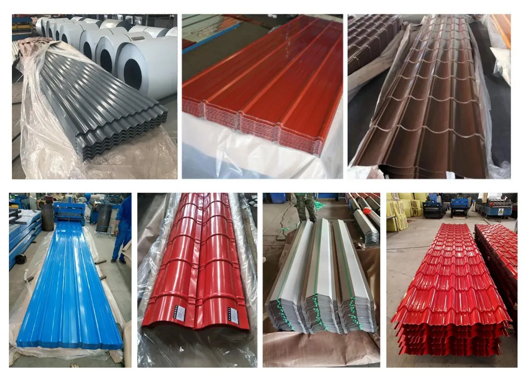 Prepainted Zinc Coated Tiles Galvalume Corrugated Roofing Sheet