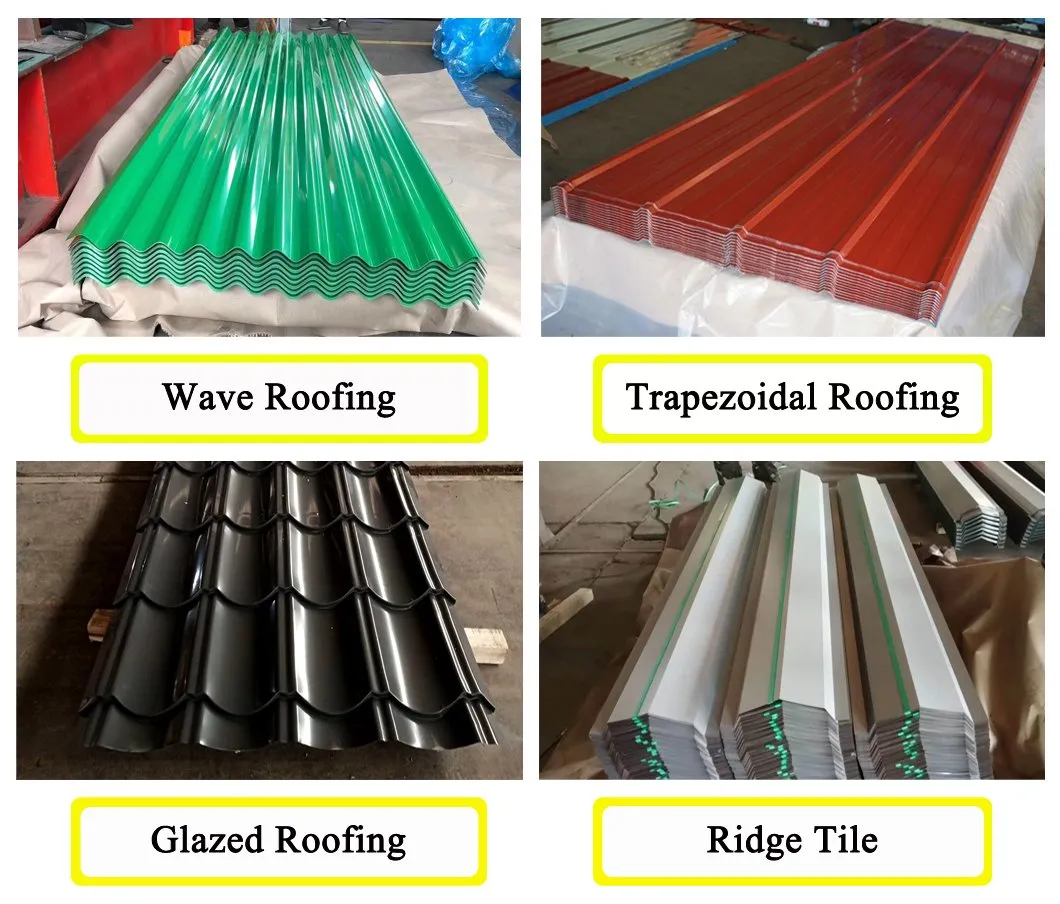 Prepainted Zinc Coated Tiles Galvalume Corrugated Roofing Sheet