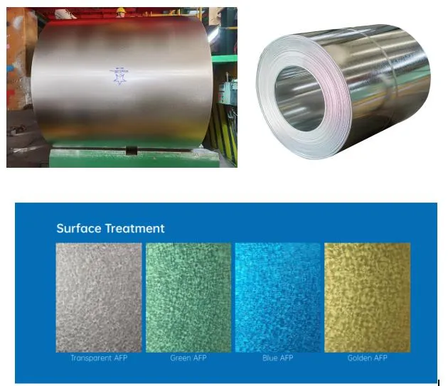 Roof Tiles, Home Appliance Panels, Anti-Static Panels No Fingerprint Galvalume Coil Gl Steel Coils Az100~200gms