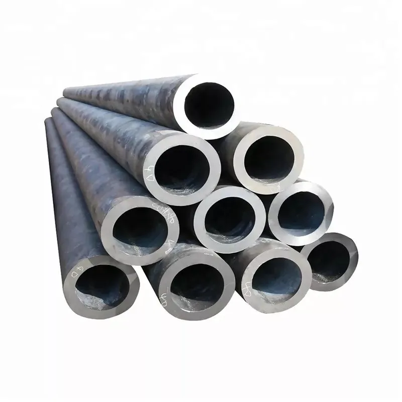 Seamless Steel Tube Q235B Black Carbon ERW Steel Pipe ASTM 1020 1045 St37 St52 C45 Carbon Steel Tube Precision Hollow Bar Extrusion Various Tube Seamless Pipes