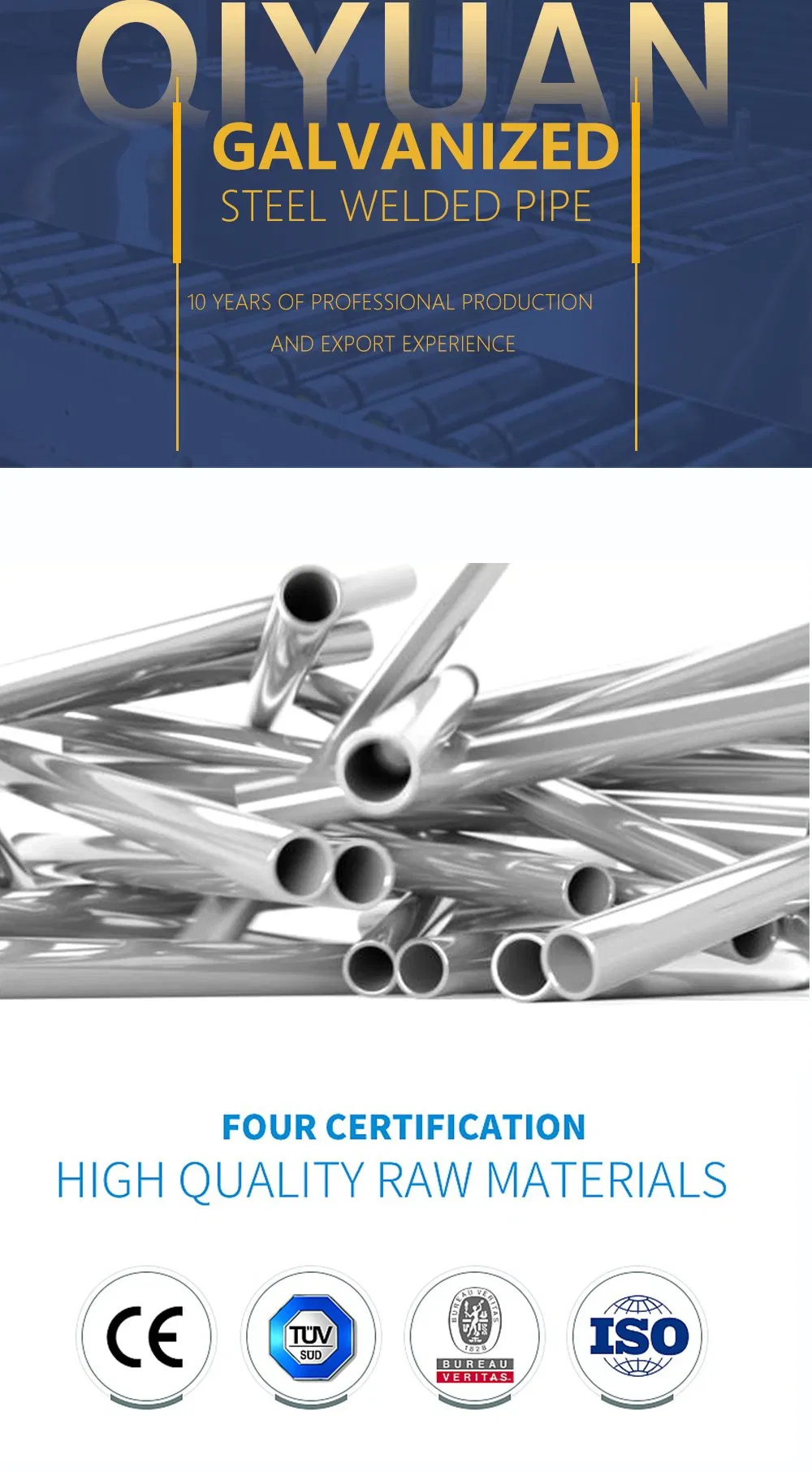 Steel Pipe Gi A53 Carbon Steel Galvanized Steel Pipe Gi Scaffolding Galvanized Pipe