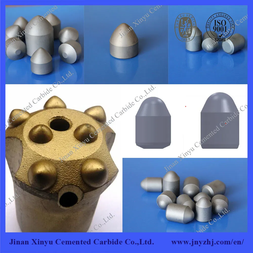 Tungsten Carbide Tapered Button Drill Bit for Quarrying