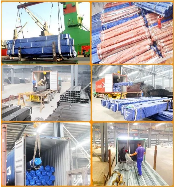 Zinc Steel Rectangular Gi Metal Iron Square Pipe Tube / Black Iron Galvanized Square Hollow Section
